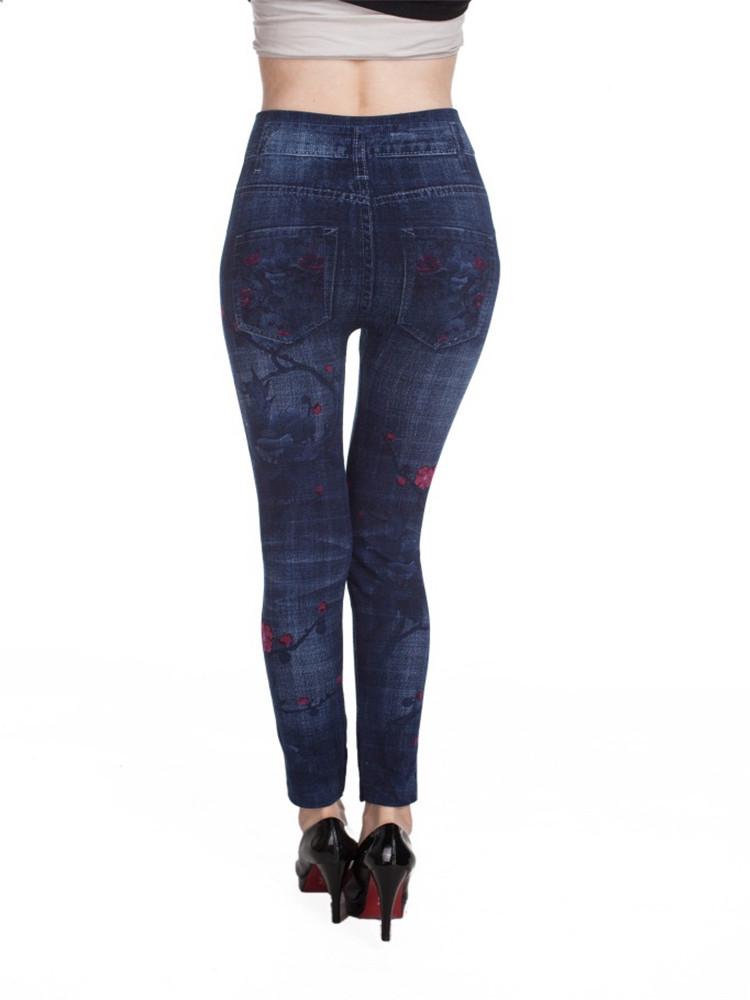 Buy S-2XL Tight Red Plum Printed Faux 
