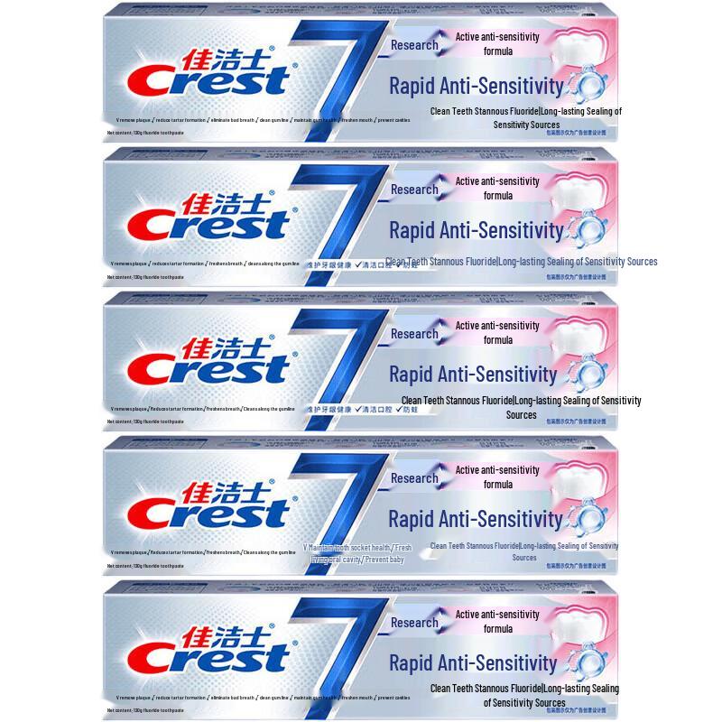 Crest Rapid Relief Anti-Sensitivity Toothpaste 5-Pack
