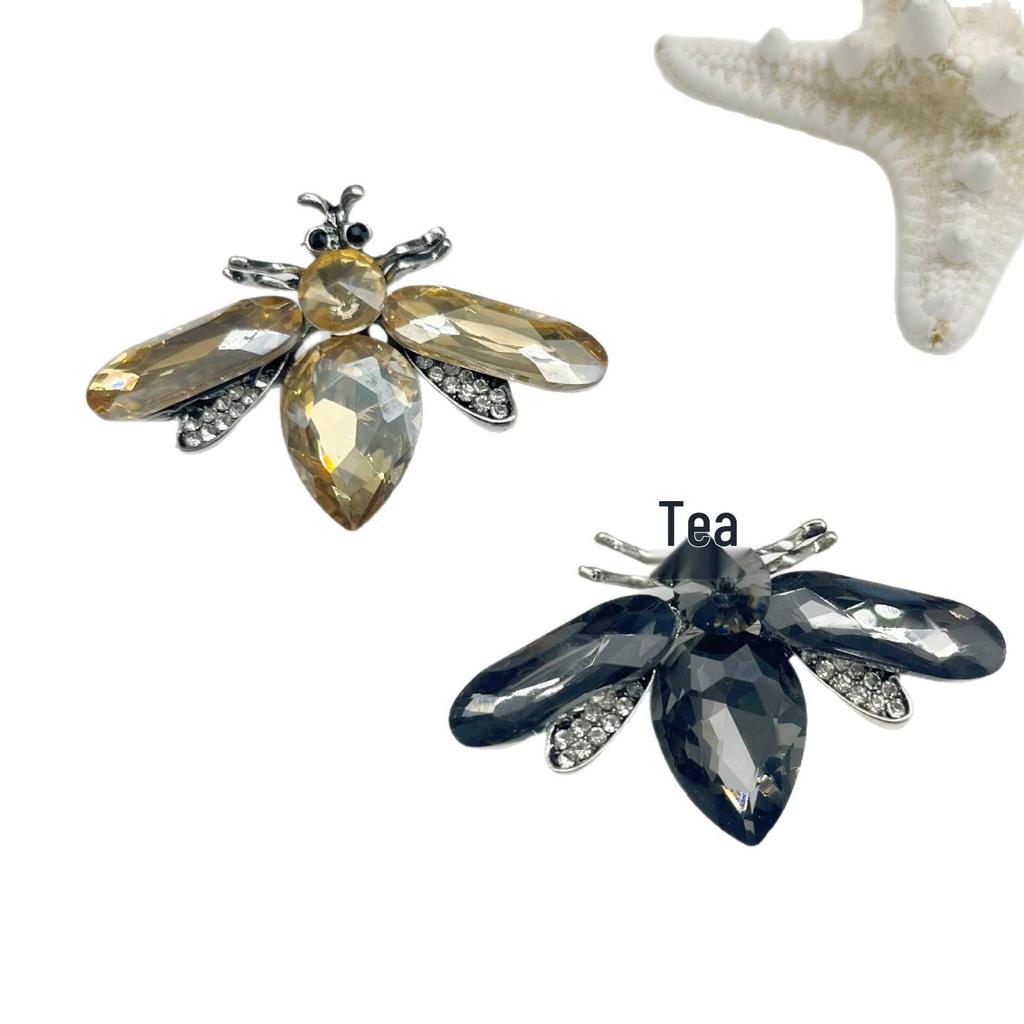 Elegante Strass-Bienenbrosche: Luxuriöse Kristall-Insektenbrosche für Damen - Einzigartiges Design im westlichen Schmuckstil