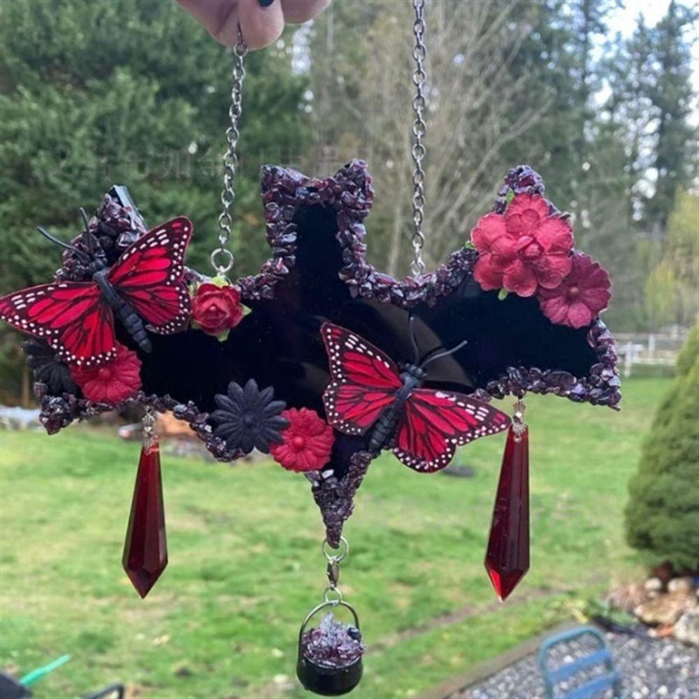 Hot Bats and Butterflies Hanging Ornaments Handmade Charming Home Decorations Wind Chimes Outdoor