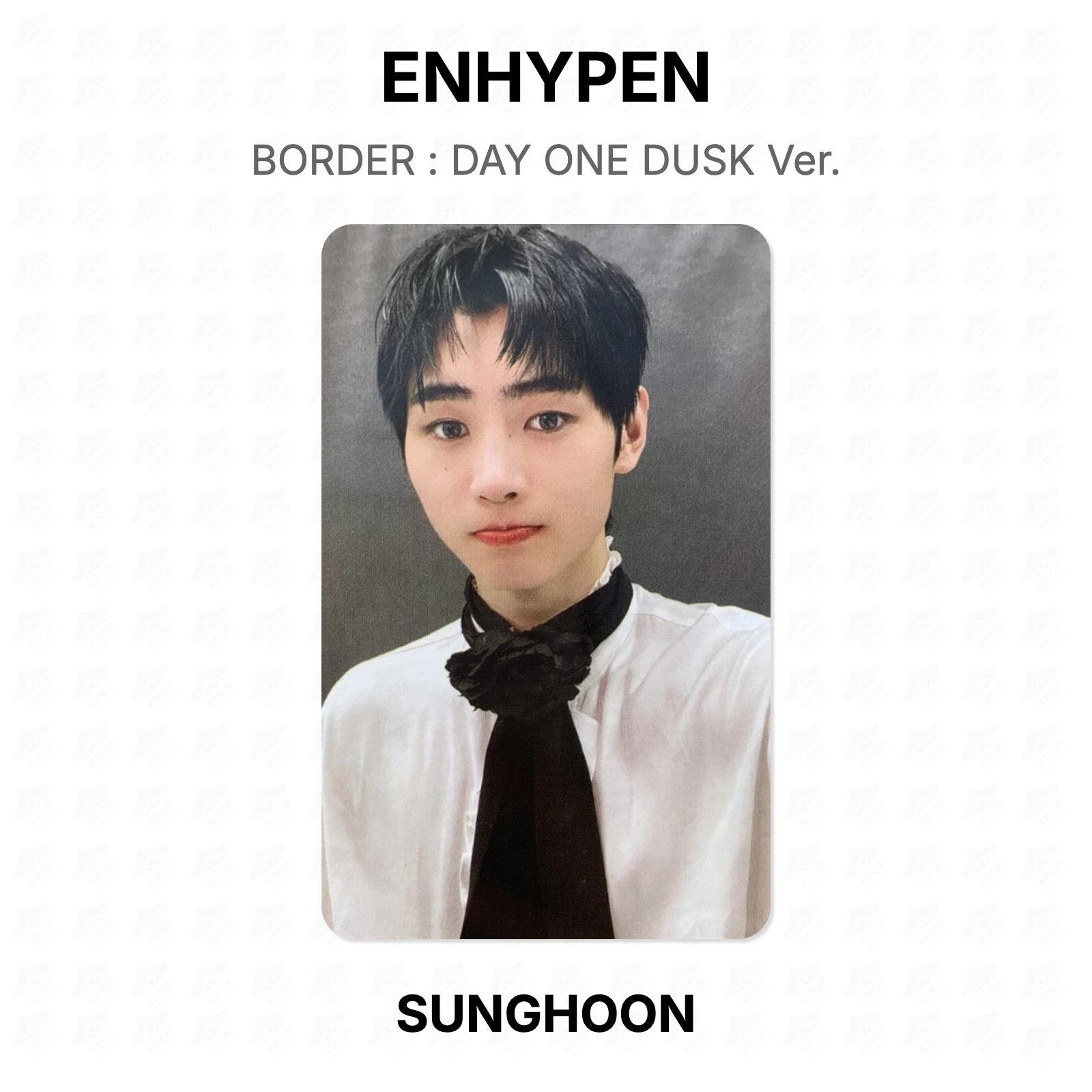 ENHYPEN BORDER : DAY ONE DUSK Ver. Official Photocard SUNGHOON