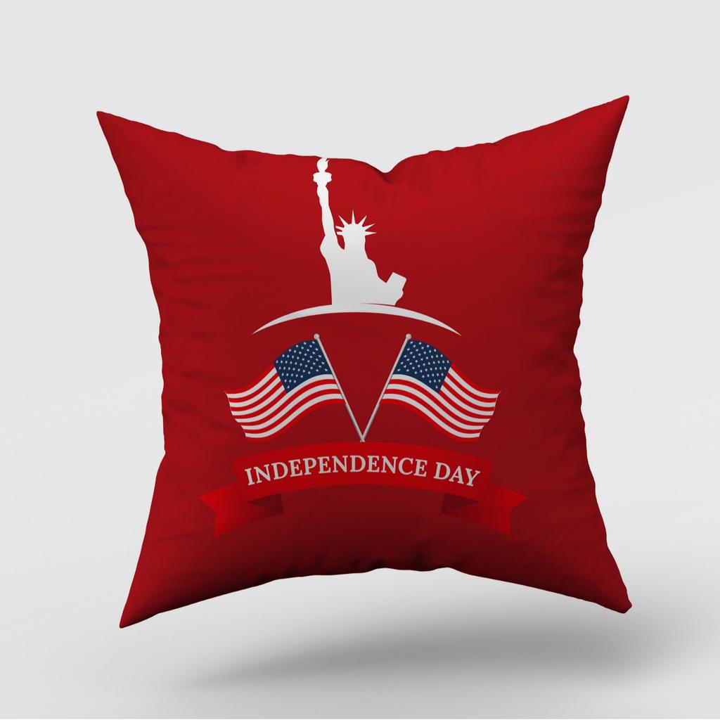 New American Independence Day Pillow Cover American Logo Outdoor Home Decoration Pillow Cushion Cover