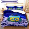 Argentina Football Club Printed Pattern Duvet Cover Set – Includes 1 Duvet Cover and 2 Matching Pillowcases Bedroom Decor Christmas Gifts