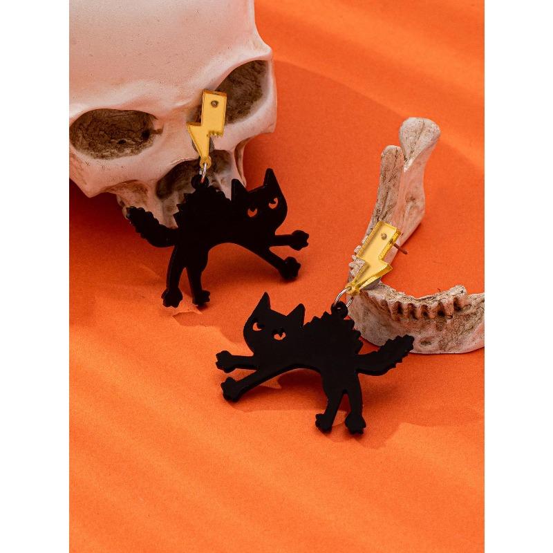 Women'S Halloween Fashion A Variety Of Minimalist Niche Designs Ghost Earrings Party Party