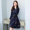 2026 Autumn New Arrival: Stylish Waist-Cinching Slimming Mid-Length Shirt Dress for Women