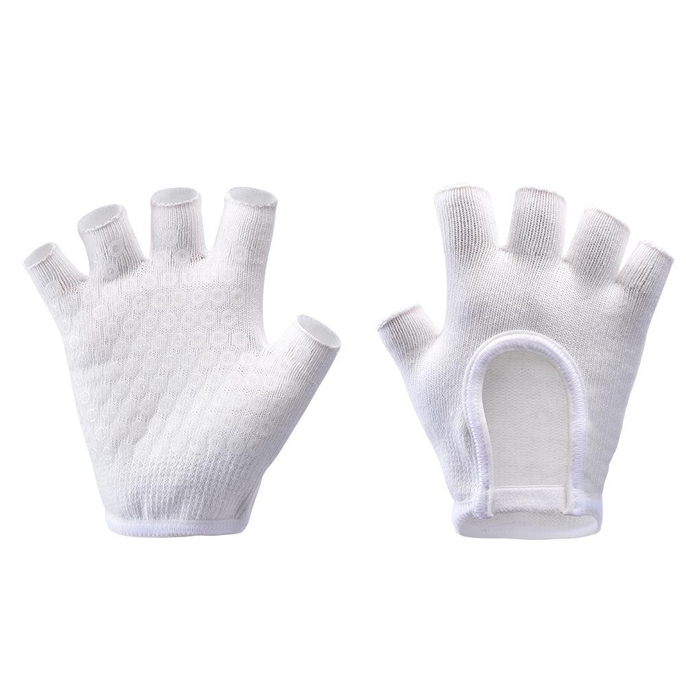 Guanti Sportivi a Mezza Dita Yoga Traspiranti Migliorata Presa Multicolore Guanti Pilates Professionali Antiscivolo Fitness Guanti da Ciclismo