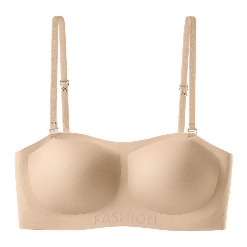 Liquid foundation, strapless underwear, women's small breasts gather, non-slip, invisible seamless tube top, bra cover bra