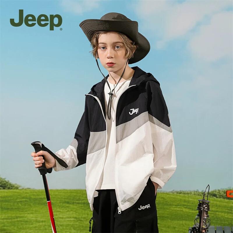 JEEP Kids  Hooded UV Protection Lightweight Outdoor Jacket 140
