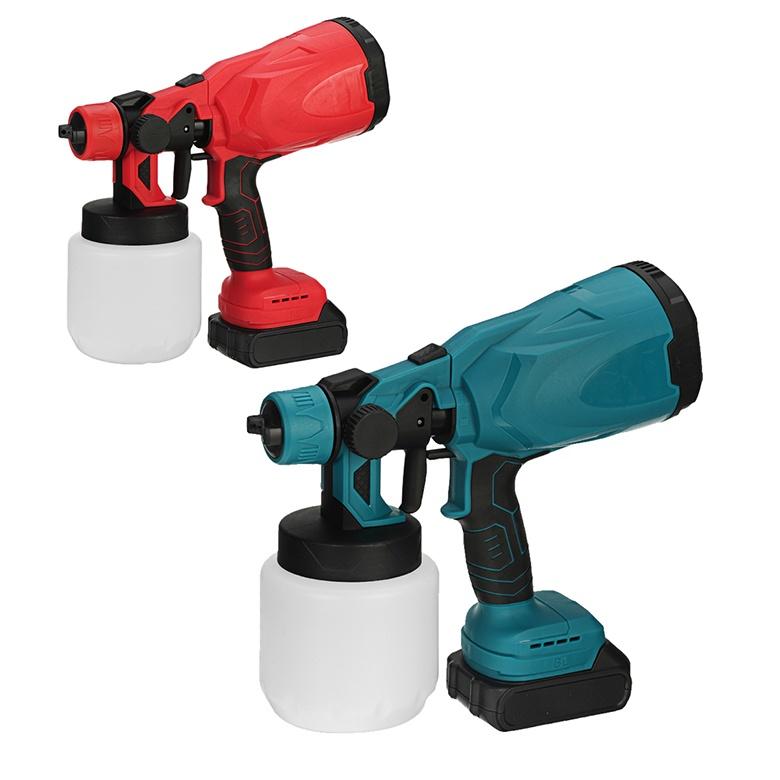 1000W 800ML Flow Control Airbrush Cordless Electric Spray Gun High Power Household Paint Sprayer With 3 Nozzle