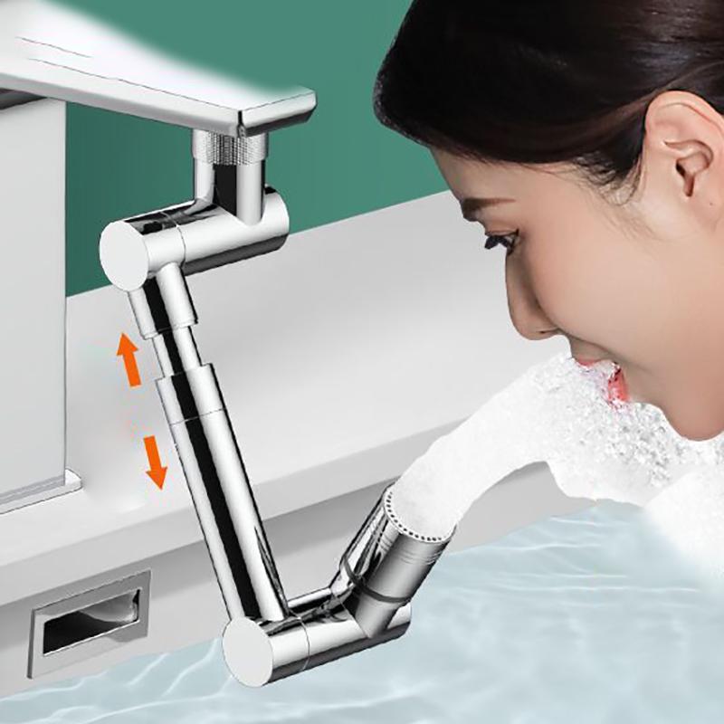 Atașament rotativ pentru robinet, Adaptor pentru robinet cu braț robotizat, Robinet rotativ 2 moduri de pulverizare Rotație universală