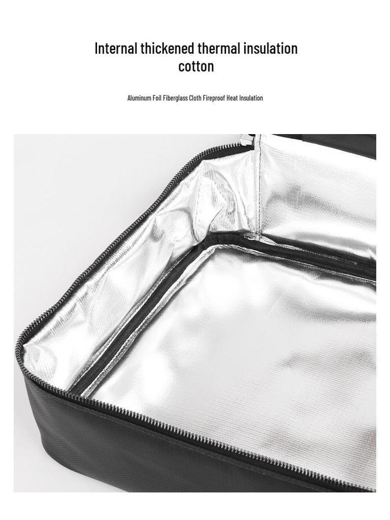 Fireproof Multi-Layer Document and Passport Organizer Bag