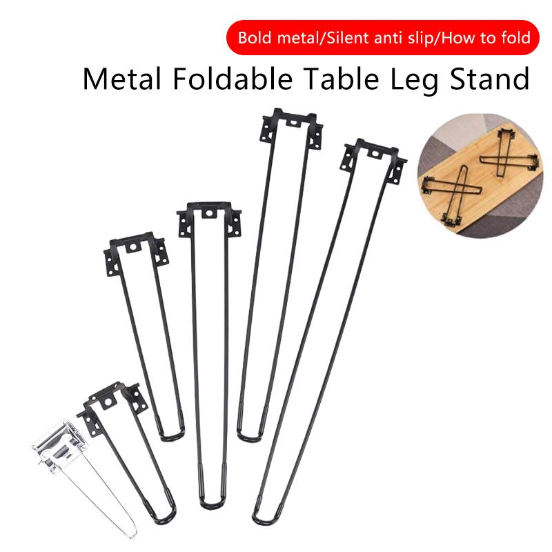 1 Pezzo Gambe Pieghevoli per Mobili Gambe Tavolo in Metallo Fai da Te Panchina per Casa Scrivania da Pranzo Tavolino da Letto Accessori Piedini