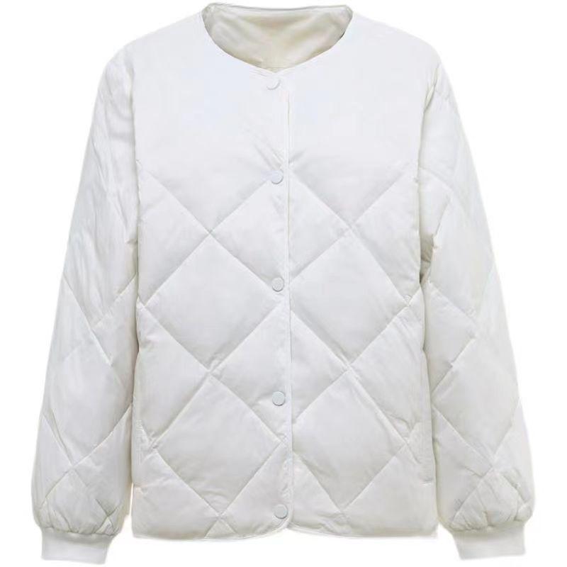 Women's Lightweight Short Down Cotton Baseball Jacket - Korean Style 2023
