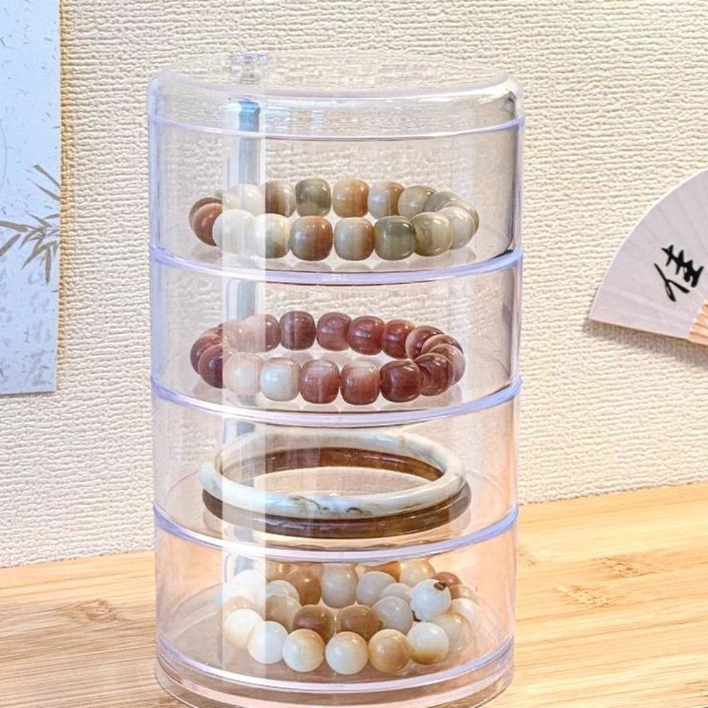 Dust Proof Transparent Storage Box Bracelet Necklace Jewelry Holder Case  Jewelry