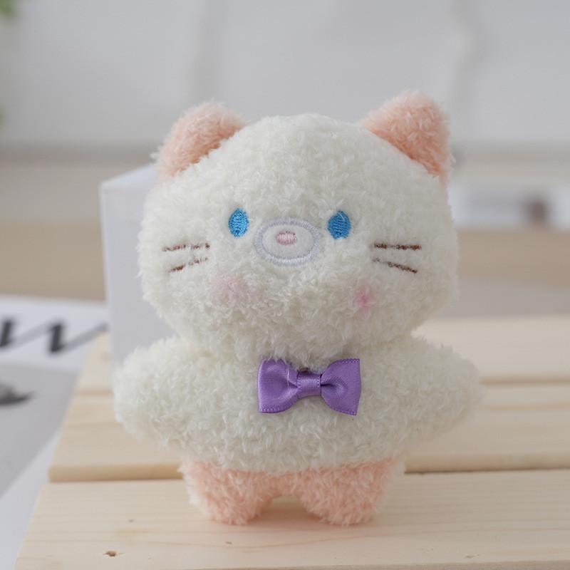 

Adorable Plush Bunny Keychain Stuffed Animal Soft Pp Cotton Cute Toy Pendant Cat