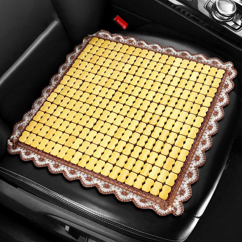 Summer Cool Bamboo Cushion Car Seat Cover Natural Bamboo   Square Mat Single Piece Massage Breathable Environmental Waterproof