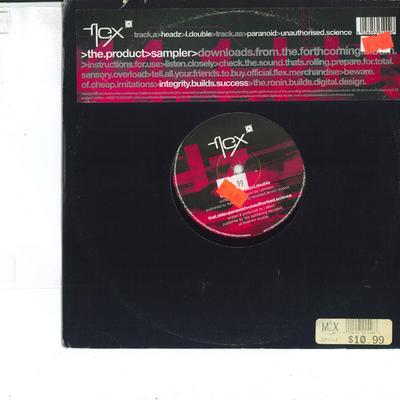10inch Record L DOUBLE  UNAUTHORIZED SCIENCE  The Product Lp Sampler DPSM002 FLEX RECORDS 2000 UK Dance  Electronica Used