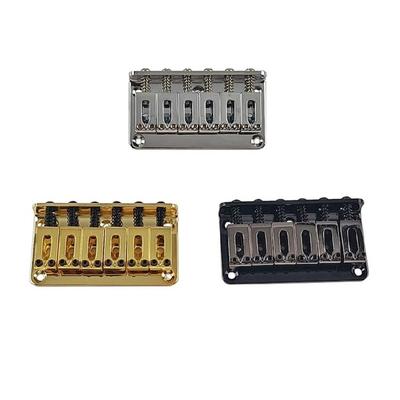 Guitar Hard Tail Bridge Saddle 6 Strings Fixed Bridge Guitar Replacement Parts