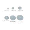 Pack of 100 Clear Disc Pads Set Earrings Back Stopper Earlobe Support Patches