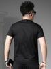 European-Style Men's High-End Letter-Print Short-Sleeve T-Shirt 2025 New Summer Trendy Casual Top Men's Half-Sleeve