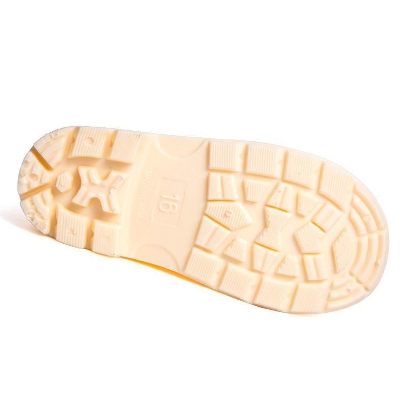 Water pants with boots children's beige environmentally friendly new children's rain shoes rain boots fashionable high-end water shoes waterproof