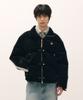 Satur Lorton Corduroy Duck Down Padded Jacket Black