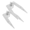2Pcs Premium Stainless Steel Rotating Roast Chicken Forks High Temp Resistant Bbq Grill Fork Kitchen Gadget Meat Fish Grilled 4