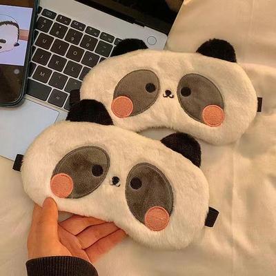Sevimli Panda Göz Maskesi: Erkekler ve Kadınlar İçin Rahatlatıcı Peluş Uyku Gözlüğü