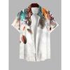 Chemise Homme Grande Taille Été Impression 3D Chemises Hawaïennes Boutonnée Chemises Vacances Plage Manches Courtes Chemise Décontractée Pour Hommes