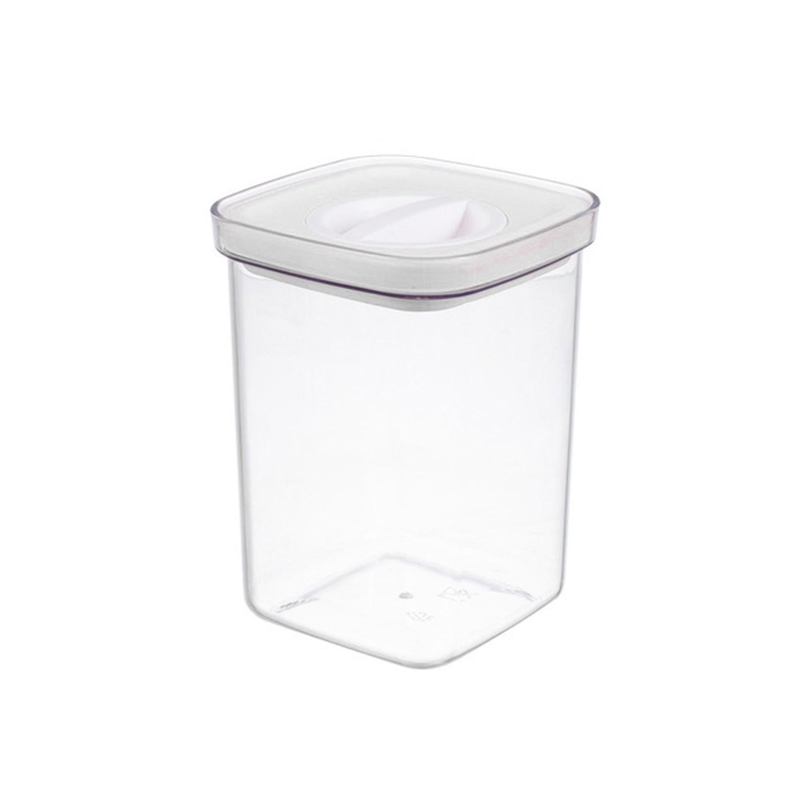 

1 3L Airtight Food Storage Container Plastic Transparent Sealed Box Suitable for Refrigerator and Pantry Organization One Size белый