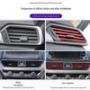 U-Shaped Decorative Car Air Vent Clip: Electroplated Bright Strip for Creative Interior Modification