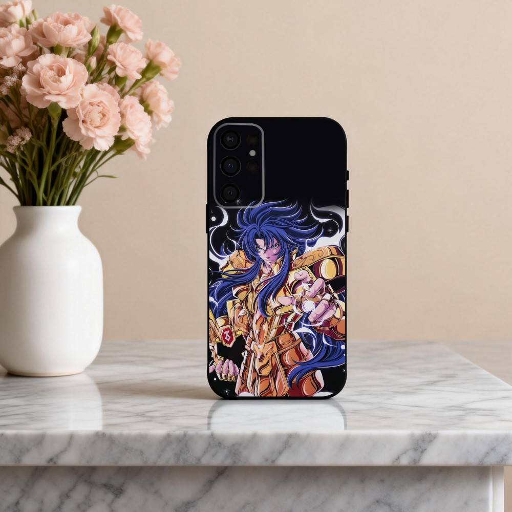 Anime S-Saint-T S-Seiya-A Phone Case For Samsung S25,S24,S21,S22,S23,S30,Ultra,S20,Plus,Others Soft Black Cover