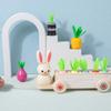 Wooden Rabbit And Carrot Play Set For Kids Encouraging Interactive Learning And Parent Child Bonding
