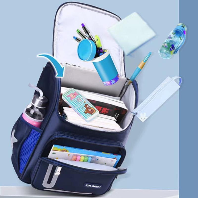 2023 New Primary School Grade 1-6 School Bag Lightweight Neck Protection Children Backpack Unisex Kindergarten Full Open Shoulder Bag