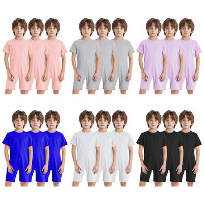 3 Stück adaptive Bodysuits für Jungen, für besondere Bedürfnisse, leicht anzuziehen, verdeckter Reißverschluss am Rücken, kurzärmliger Overall