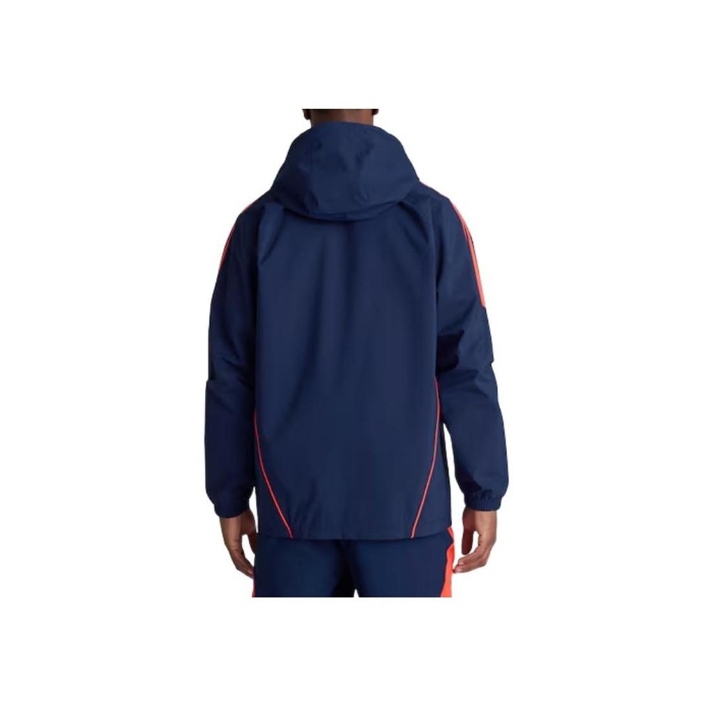 adidas Manchester United Tiro 24 Lässige Wasserdichte Gestreifte Jacke Unisex Jacken IT2015