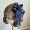 Original Lolita Headdress Lolita Flower Pills Dark Red Goth Flower Hair Accessories Flower Wedding Top Hat Hair Clip Brooch