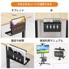 GAGUIUP Skrivebordsside Lednings- og Kabelorganisator Småting PC-bord Nettbrett Ingen Boring Space Black Stativ, Oppbevaring, Oppbevaring, Stativ, Område, Oppbevaring, Kreves,
