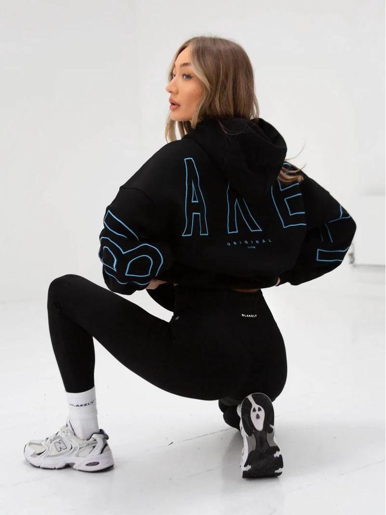 2025 Unisex TK Hooded Sweatshirt with Large Letter Print - Fashionable Autumn Style for Men and Women