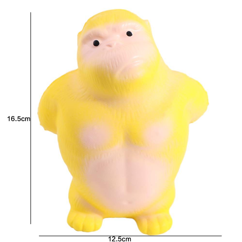 Yellow Squeezing Monkey Toys Orangutan Soft Glue Gorilla Toys Squeeze Vent Gorilla  Children Toys