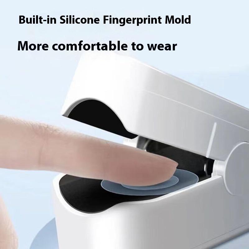 Medical grade oximeter, finger clip type home detection compact portable finger heart rate monitor