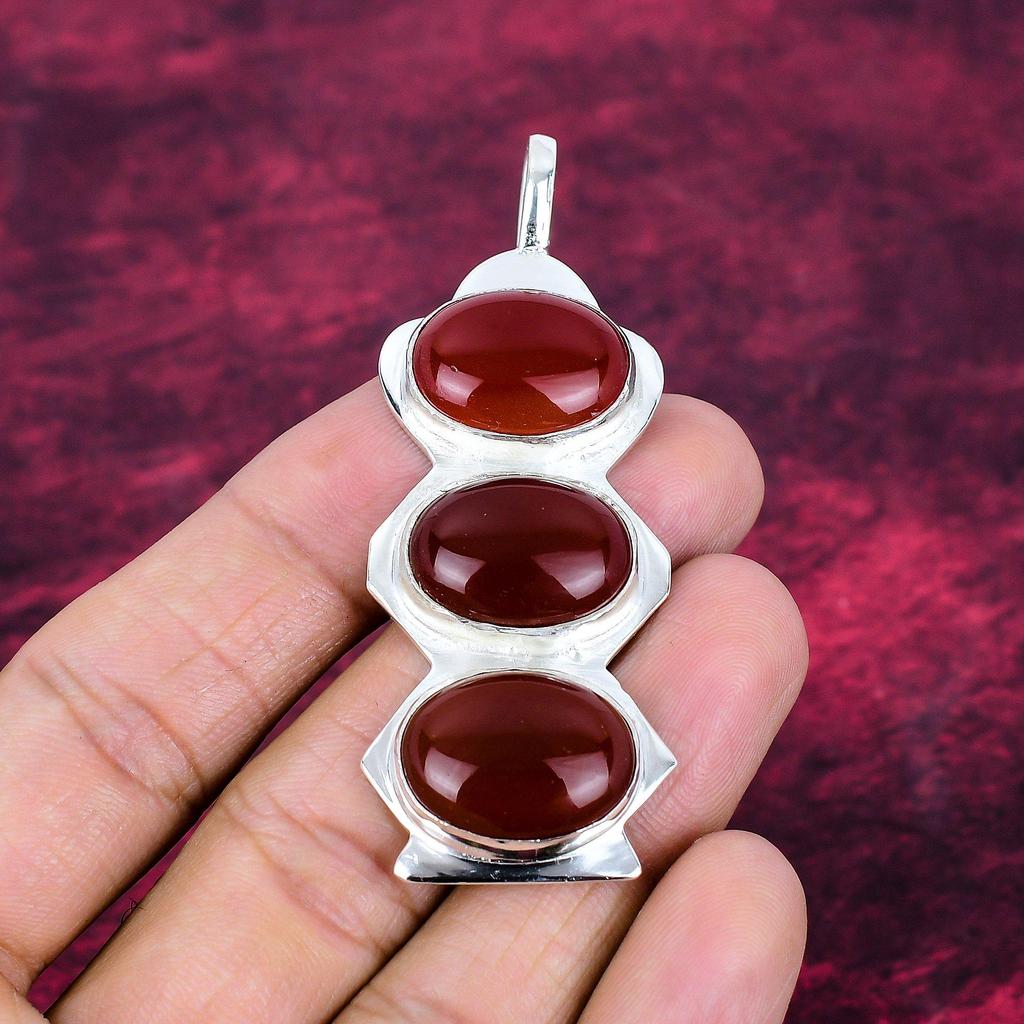 Carnelian 925 Solid Sterling Silver Earrings, Handmade Gemstone Earrings Jewelry, Gifts For Wife Brand New Earrings