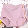 Plus Size Women Breathable High Waist Solid Color Simple Triangle Underwear
