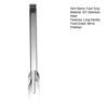 Stainless Steel Food Tongs Non-Slip Grip Bread Serving Tongs Heat-Resistant Rust-Proof Mirror Polished Kitchen Utensils for BBQ Buffet