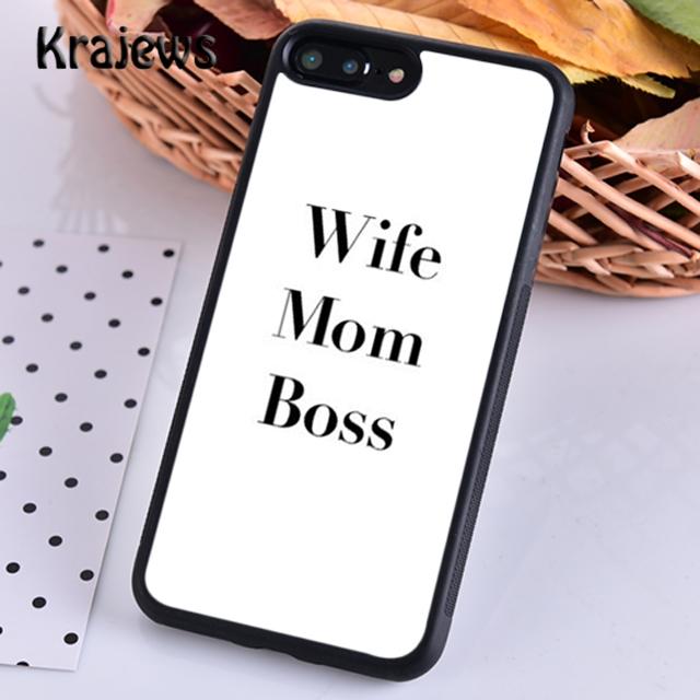 Wife Mamma Boss For iPhone 17 Air 16 Phone Case Cover 15 14 Plus 12 13 Pro Max Coque Fundas