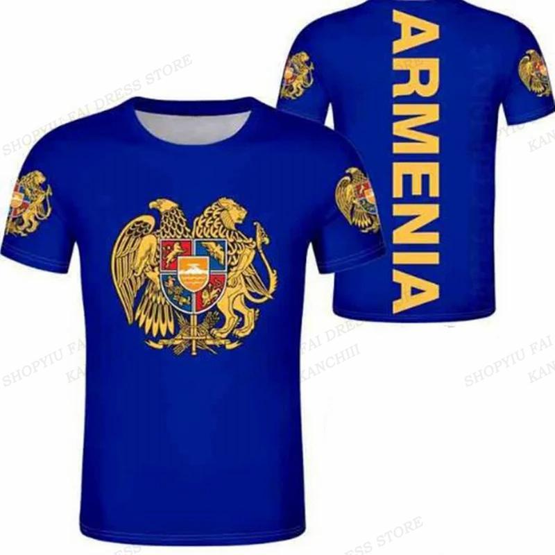 Tricou de vară pentru bărbați cu steagul Armeniei Tricou cu imprimeu 3D bărbați, femei, modă, topuri supradimensionate, tricou pentru copii, tricou casual grafic