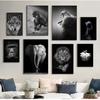 Bilder für Wohnzimmer Dekoration Home Decor Tier Leinwand Malerei Wand Kunst Löwe Elefant Pferd Poster und Drucke Wand