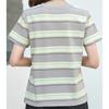 Navava Women Round Neck ShorT Sleeve STriped T shirT nT3353