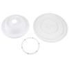 Cake Decorating Turntable Rotating Revolving Stand Pastry Baking Decoration Tool Set (White)