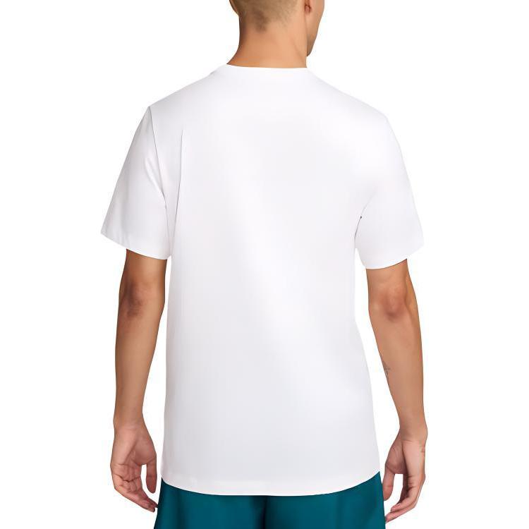 Nike Maglietta da Calcio da Uomo a Maniche Corte con Girocollo Confortevole con Stampa Logo Portogallo Bianco FV8586-100